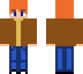 yellow t-shirt and brown jacket feel free to customise =d