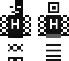 black white