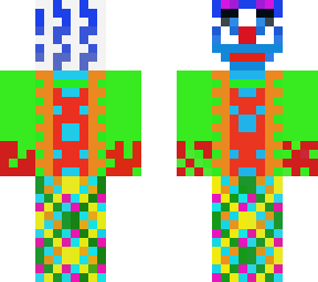 blue hair clown 1