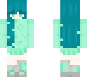 blue hair girl