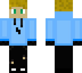 blue hoodie