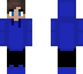 blue hoodie