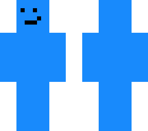 blue man whit a face