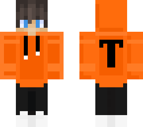 boy orange with t