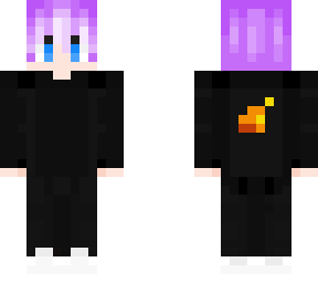 boy with purple hair