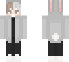 bunny boy with fixed eyes