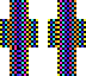 checkered rainbow