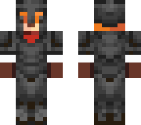 cool fox skin with netherrite armor
