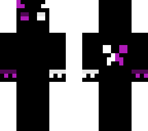 demon purple and white