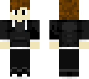 eboy - black hoodie - brown hair