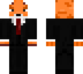fox in a tuxedo