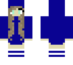 girl w/ cute navy blue hoodie