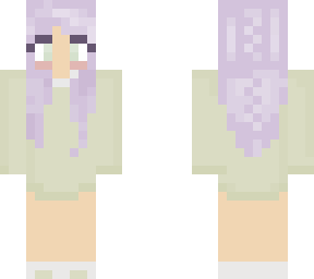 girl with purple hair