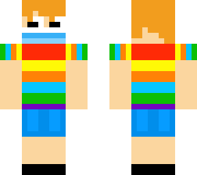 me in a rainbow shirt