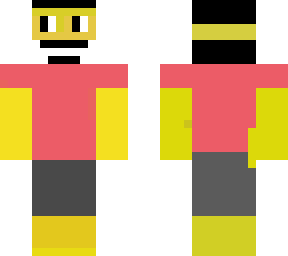 me in red shirt and grey shorts and skull mask sub to ts j0sh on youtube pls