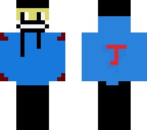 me with skull mask and blue hoodie sub to ts j0sh on youtube pls