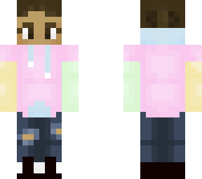pastel color hoodie girl