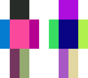 random color generated skin.