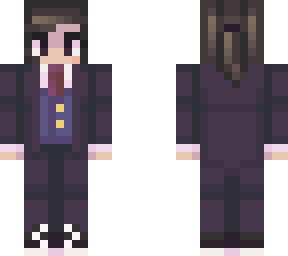 she's in a suit now