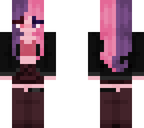 split dye //  pink + purple