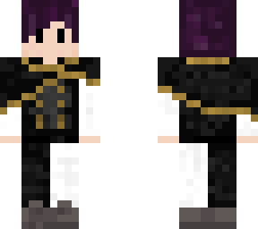 white and black suit with gold