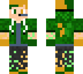 young creper green and orenge, gamer vercion
