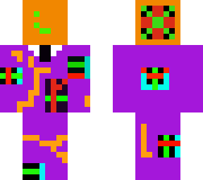 animatronic infected orange purple guy