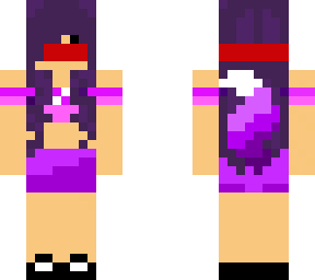 aphmau (purple ears and tail)