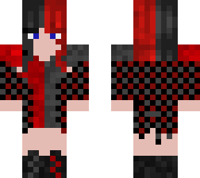 black and red girl