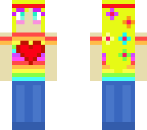 blond rainbow girl :3