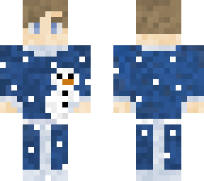 boy- blue snowman ugly sweater
