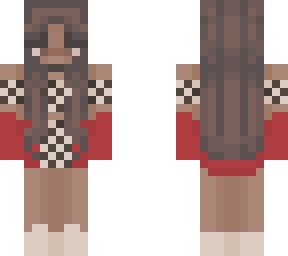 checkered set with red fleece
