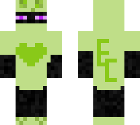 Enderman wearing slime hoodie | Minecraft Skin
