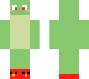 frog with elmo slippers