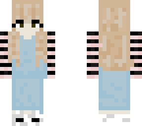 girl with striped sleeves