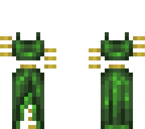 green dress