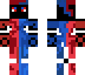 half and half ninja fixed | Minecraft Skin