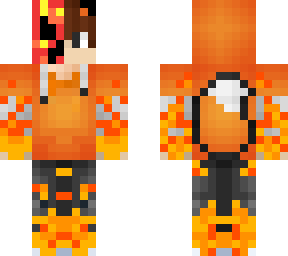 half fire creeper half fox boi