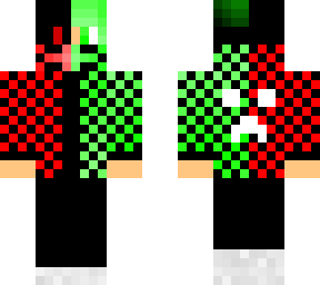 half green half red
