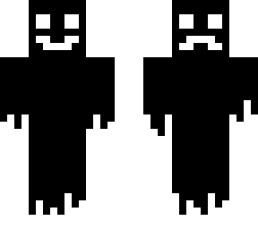 happy//sad face - white/black