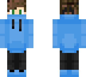 itsmearty  boy with brown hair and green eyes  blue hoodie