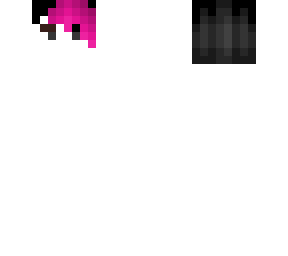 male emo hb - right side bangs - black & pink