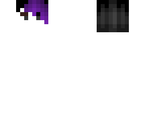 male emo hb - right side bangs - black & purple