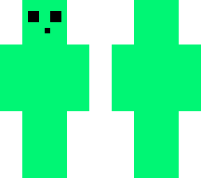minecraft slime skin green