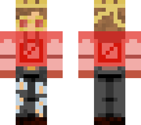 my new minecraft oc with a crown of corse