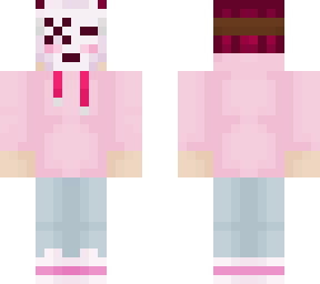 pink masked boy
