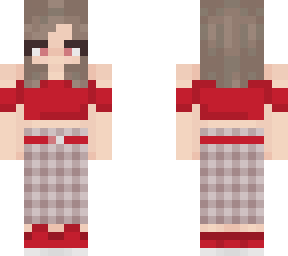 plaid outfit girl