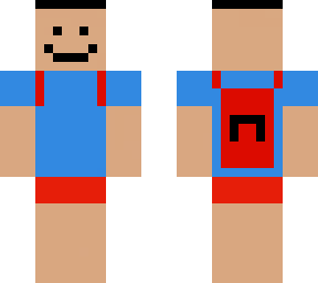 poopbum with a red backpack