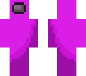 purple/pink among us character