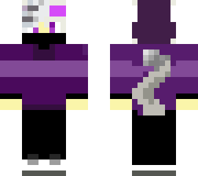 purple wolf boy